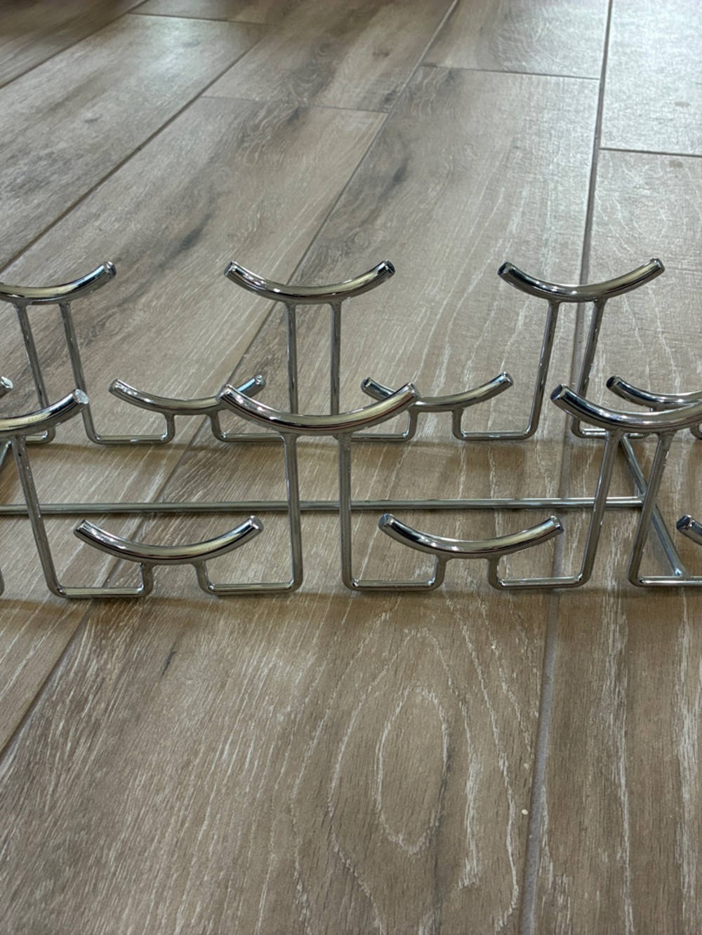 Chrome Wine Rack - Silver